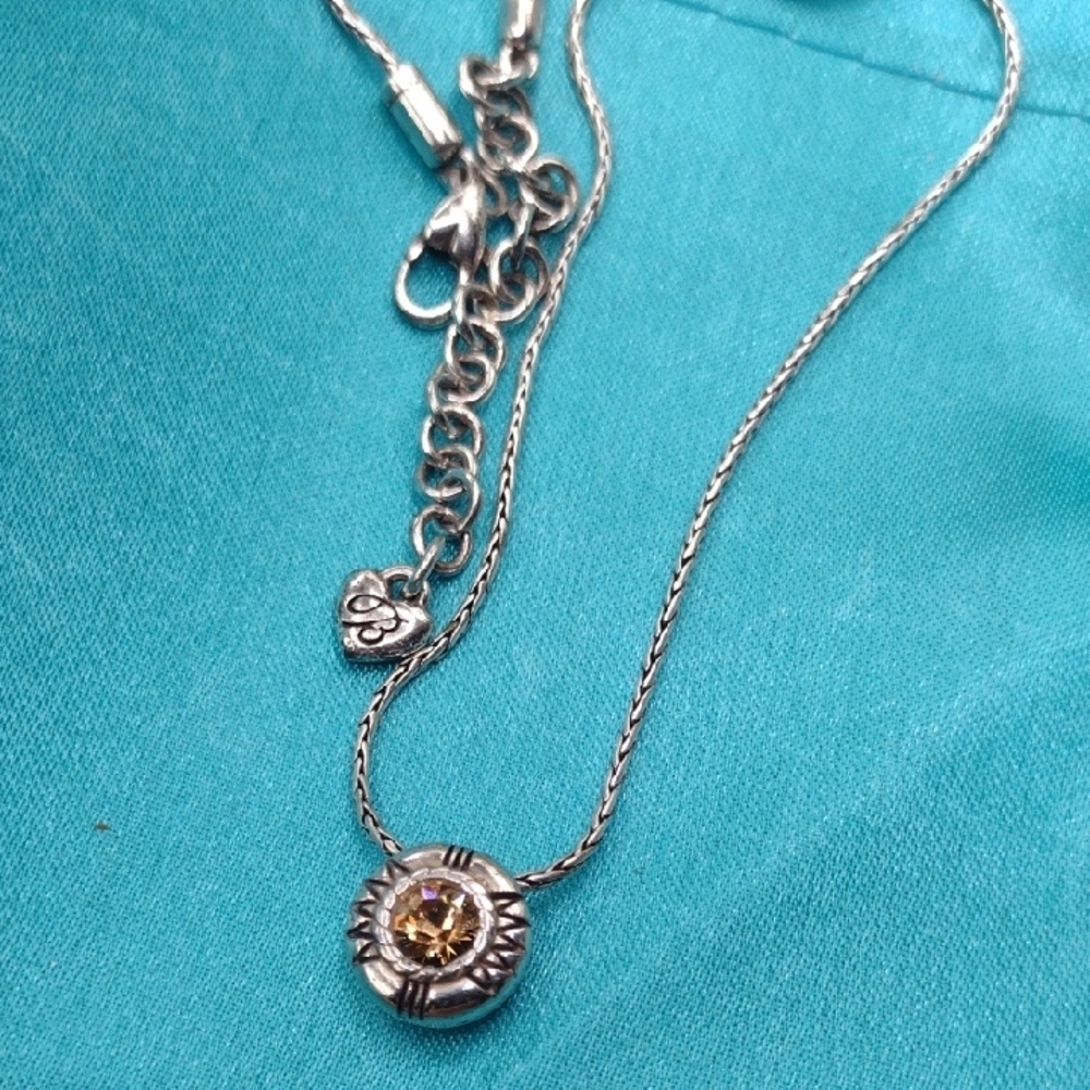 Brighton Fortino Double Sided Necklace with Southwestern Pendant NWOT